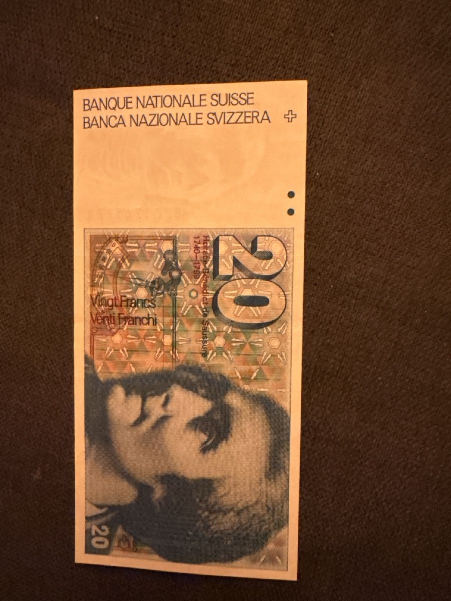 Banconote: Alte schweizer Banknote 20.- – Usato da Latterbach venduto da eselin23