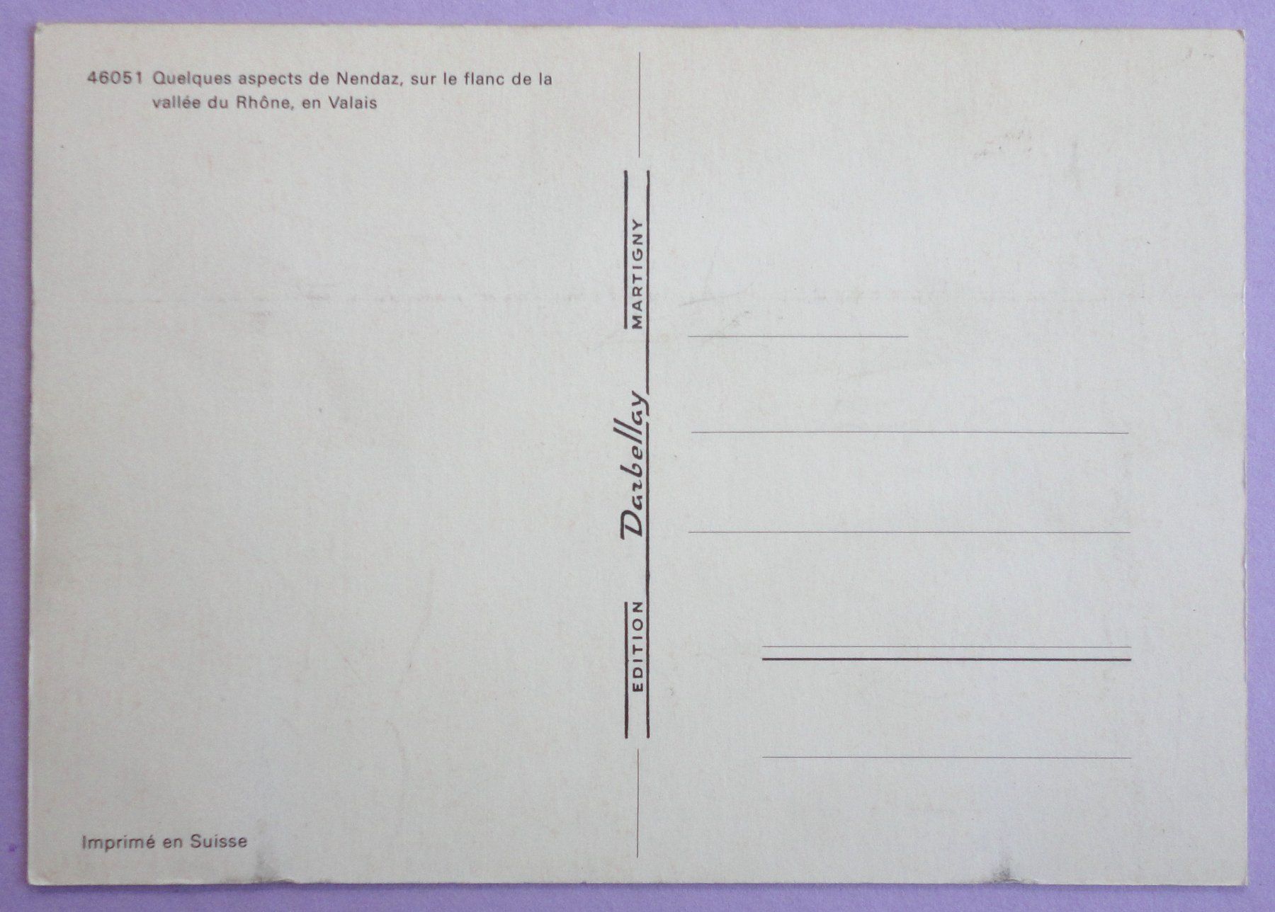 Cartoline postali: Nendaz - Multivues – Usato da Fétigny venduto da Billy2miny 1