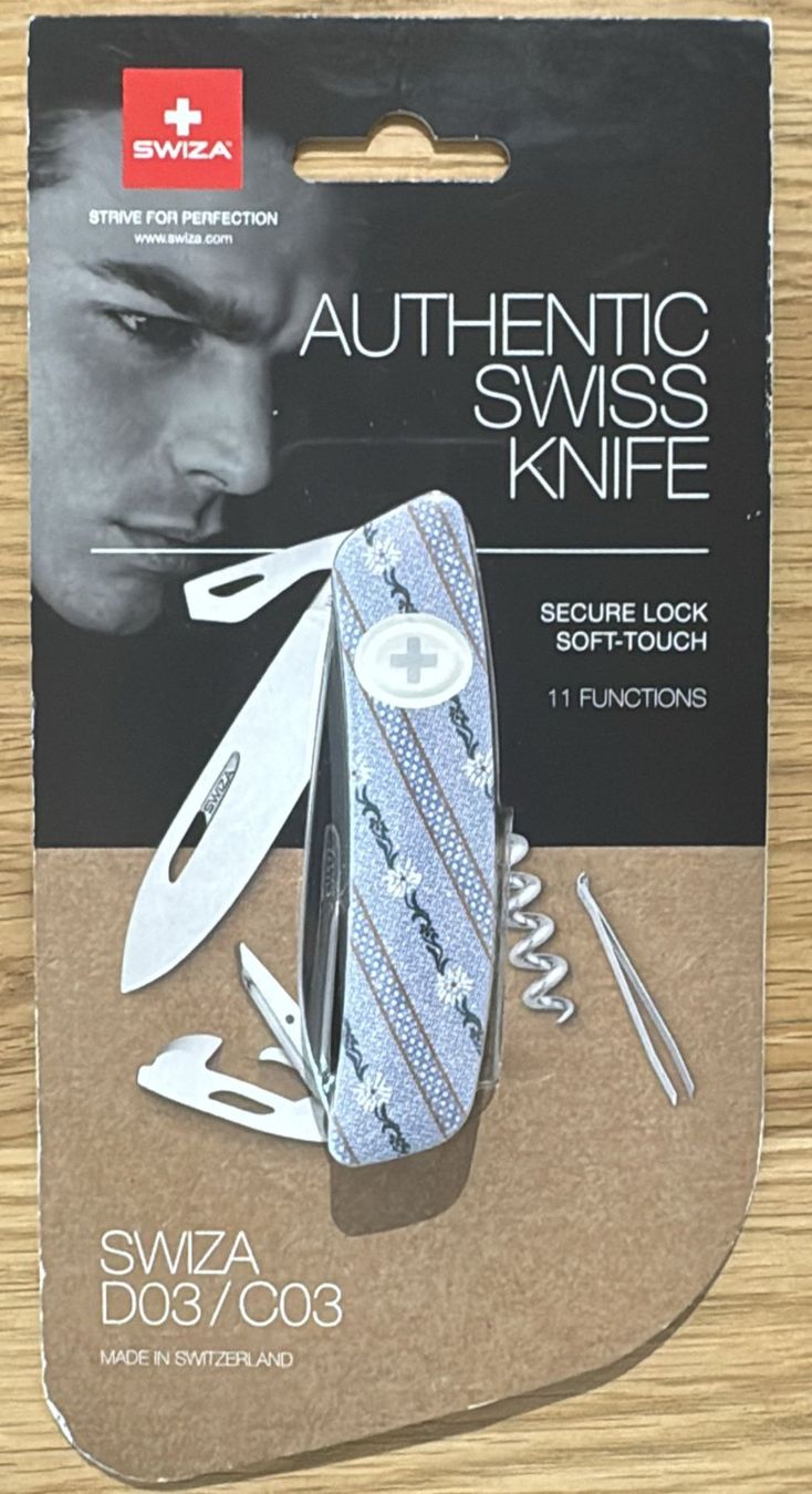 Swiza Coltelli tascabile: SWIZA D03 11 FUNCTIONS TASCHENMESSER – Nuovo e nell'imballaggio originale da Zürich venduto da Frei-Occasionen