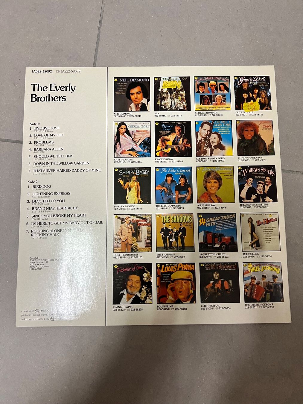 Dischi in vinile: Schallplatte / the Everly Brothers – Usato da Freidorf TG venduto da sarotiko 1