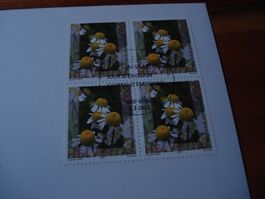 Dauermarke Heilpflanze, 2003, FDC Satz + 4erblock, 9 Belege