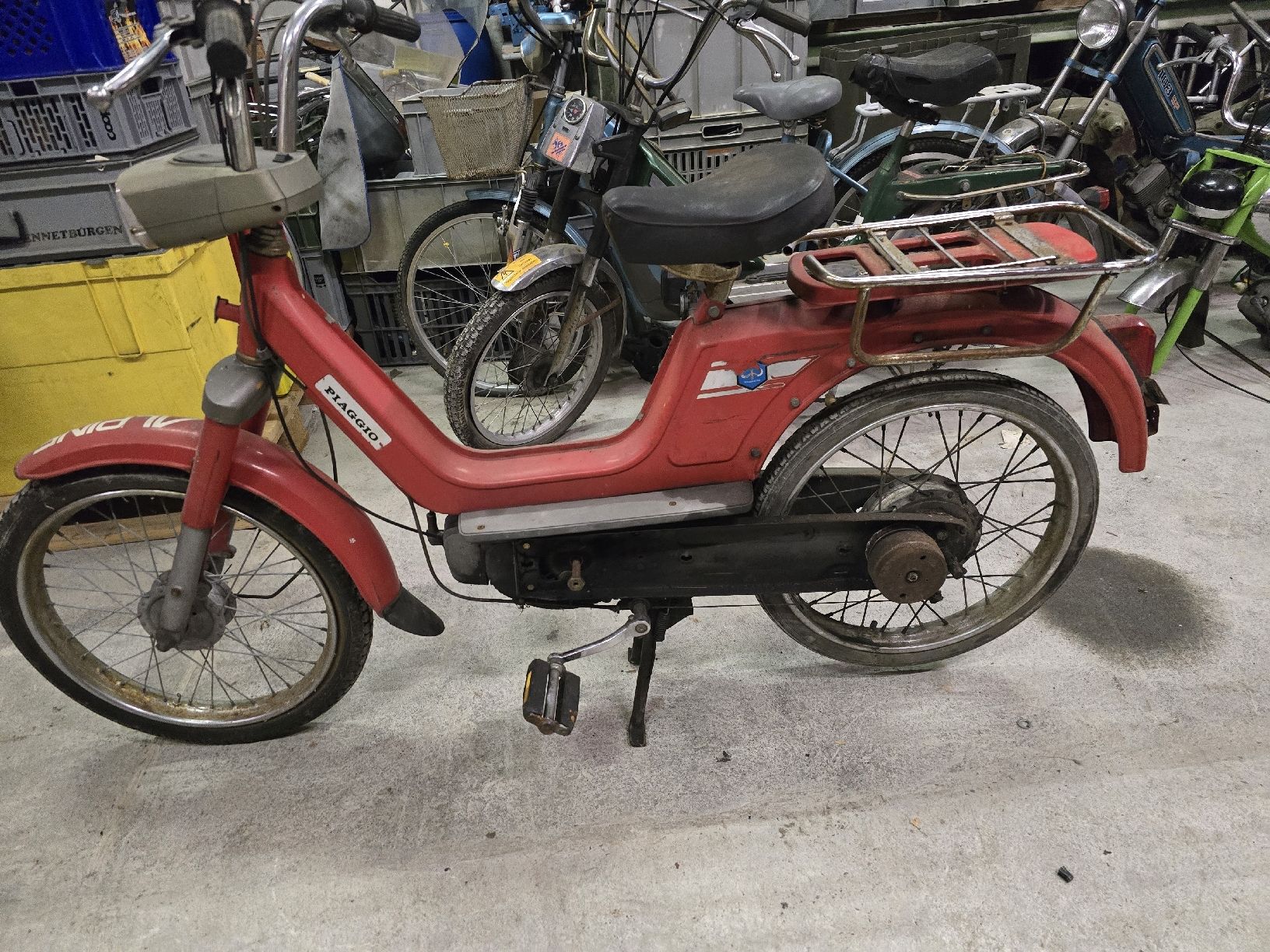 Piaggio Cyclomoteurs: Rote Piaggio Mofa "Alpine" – D'occasion à Stansstad par Carina_P 1