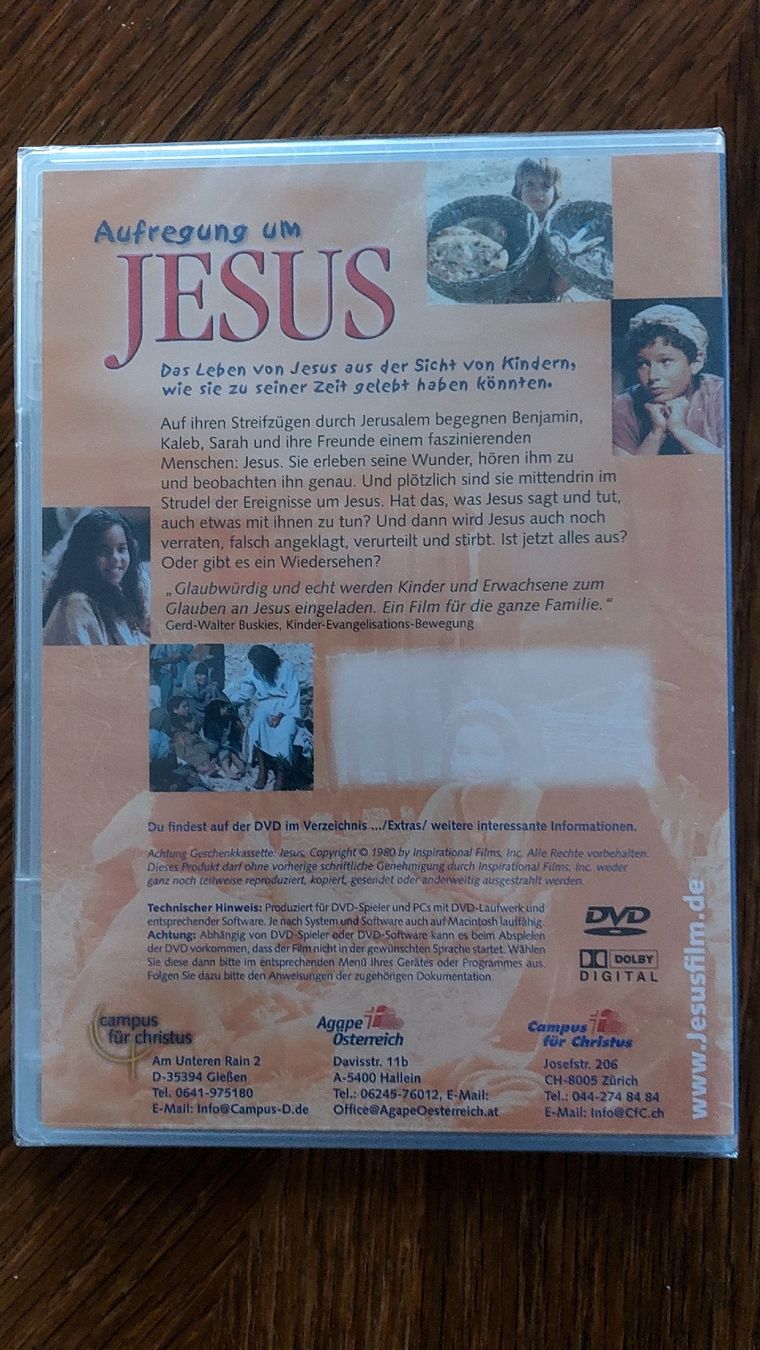 Tutti i DVDs: DVD Jesus – Nuovo e nell'imballaggio originale da Rüti ZH venduto da dank1 1