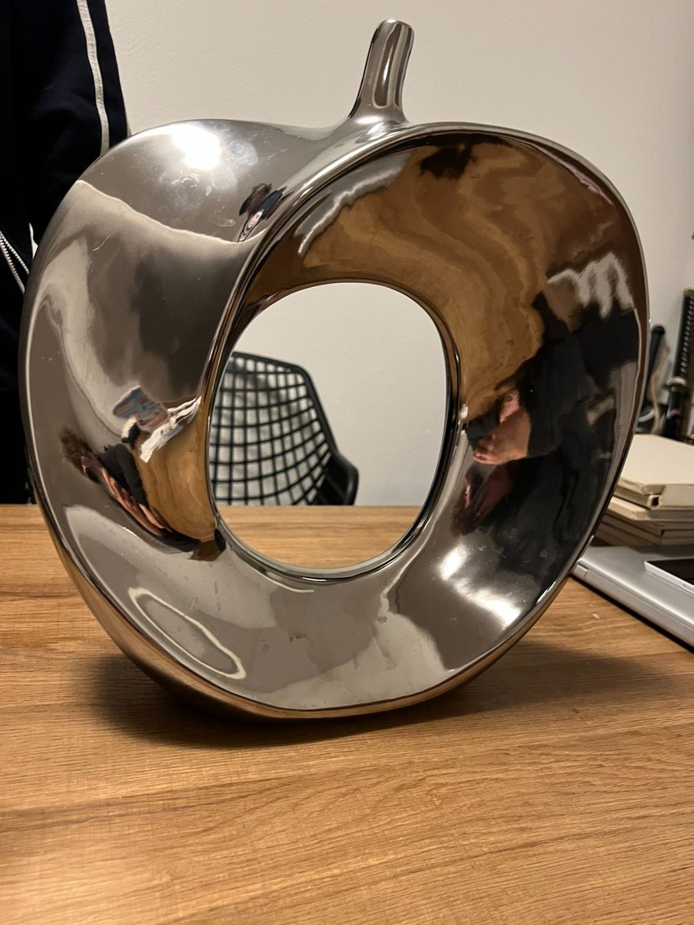 Vasi & Recipienti: Designer Vase Apfelförmig Chrom Silber Deko – Nuovo (secondo la descrizione) da Volketswil venduto da Lootington_Post 1