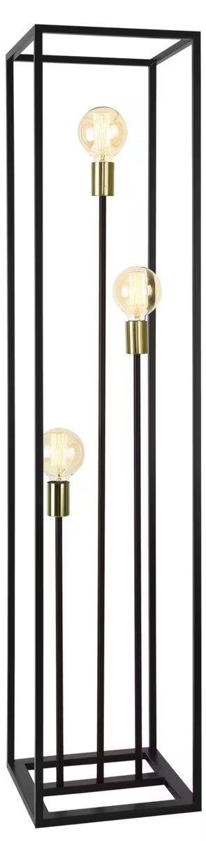 Lampade: Moderne Stehlampe schwarz mit 3 Glühbirnen – Usato da Niederlenz venduto da dil_6k5s