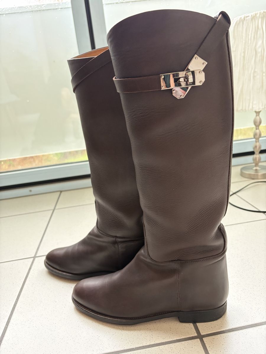 Hermès Damenschuhe: Hermes Jumping brown boots 38 – Gebraucht aus Zürich von nat_k 1