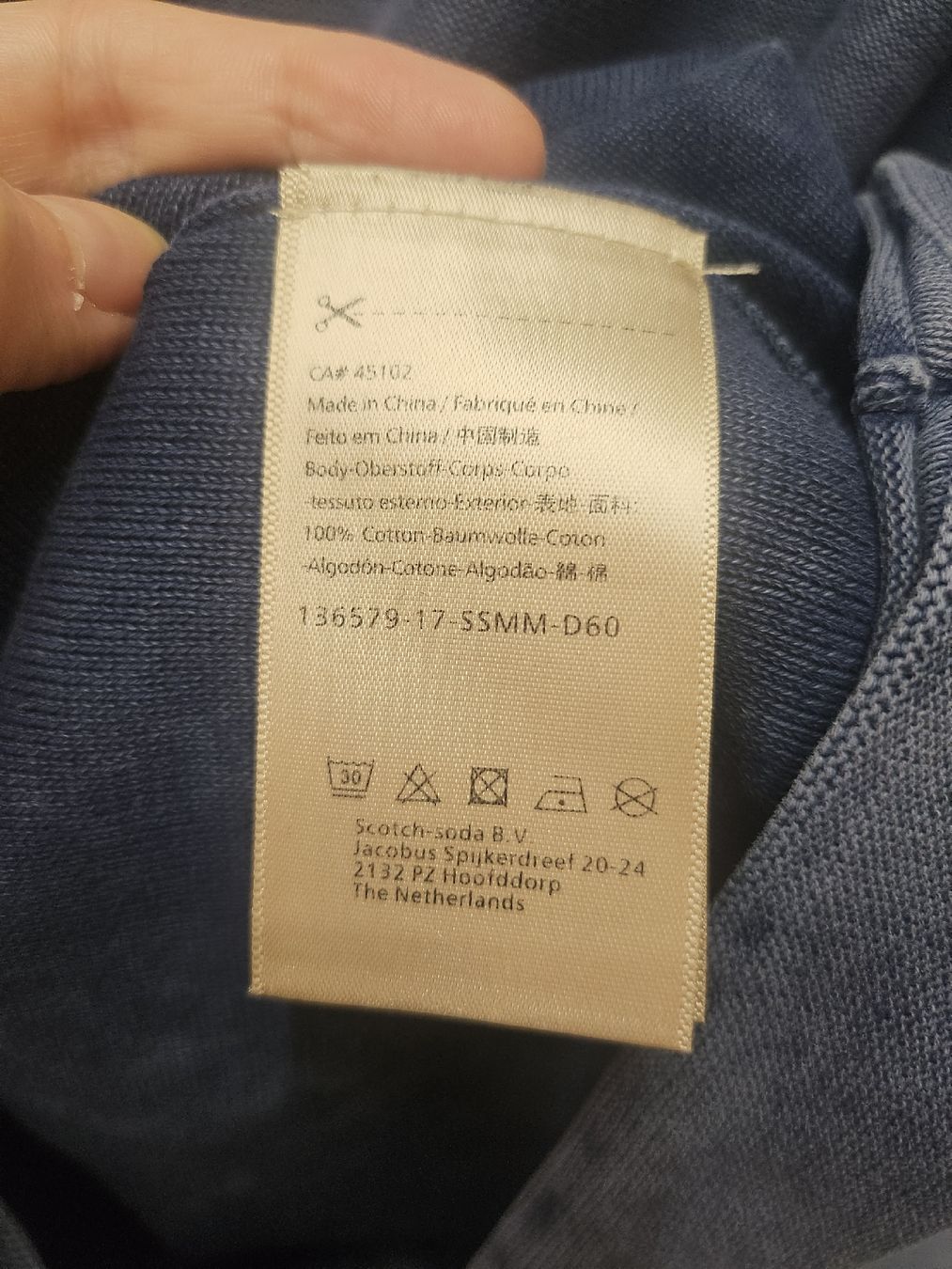 Maison Scotch Camicie: Scotch und Soda Baumwolle Pullover blaue Größe L – Usato da Zürich venduto da eri_8w5v 3