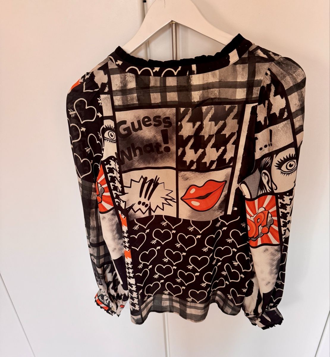 Grace Camicette: Grace camicia in misto seta con stampa bocche – Usato da Porza venduto da GioCa65 2
