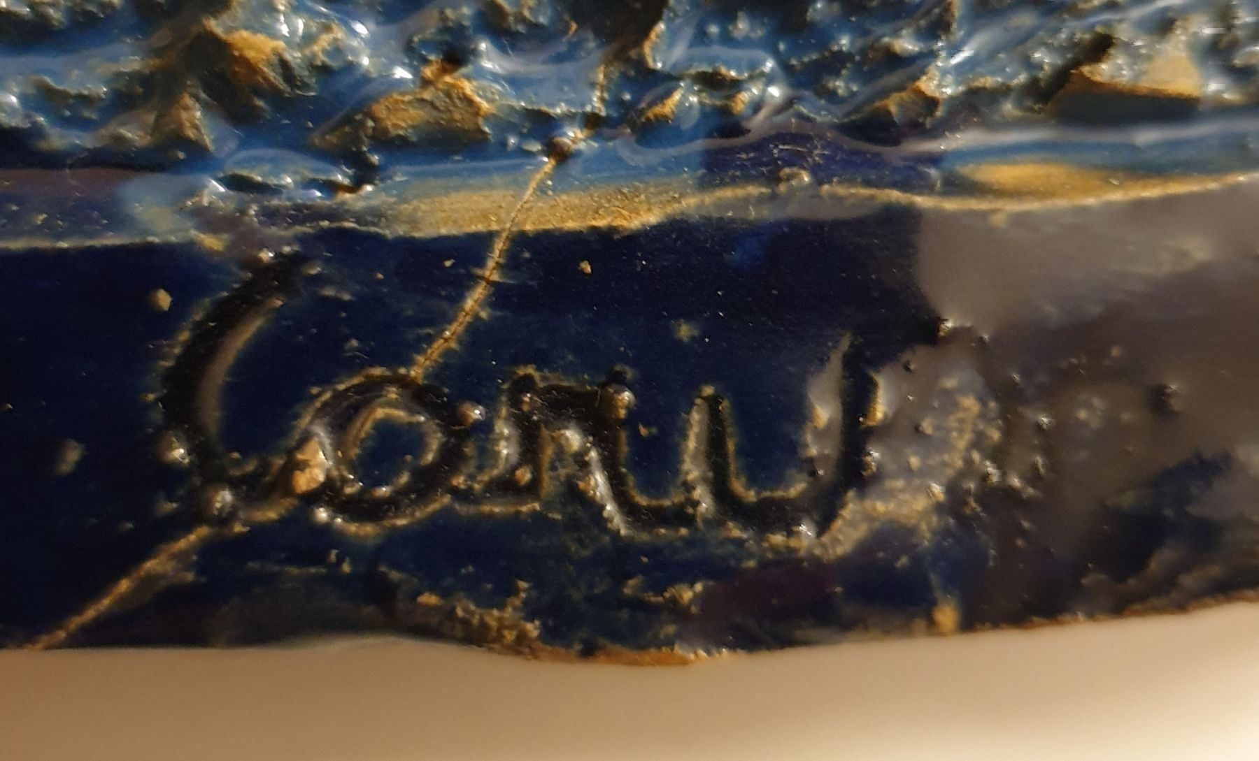 Gemälde: Bild Tableau en terre cuite signé – Gebraucht aus Fortunau (Ayent) von le.baron 2