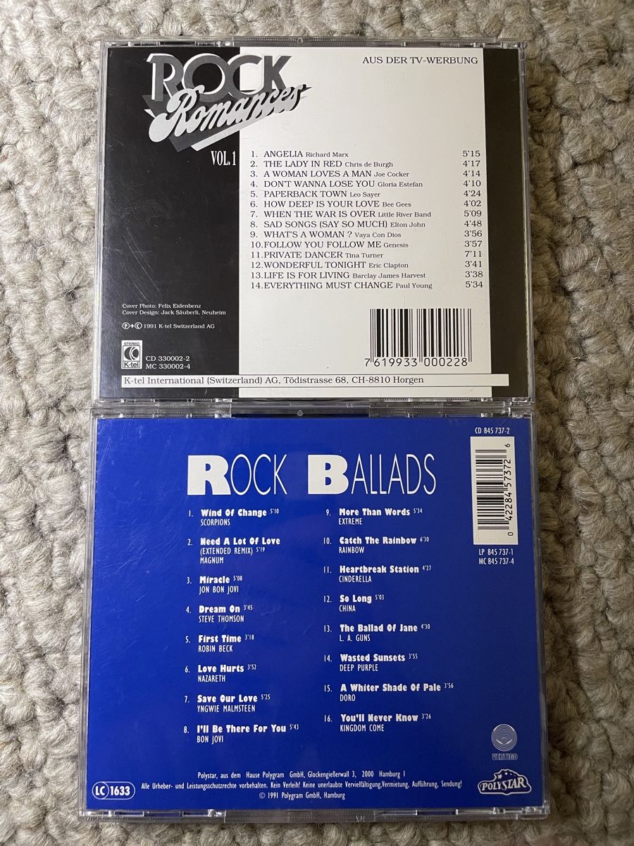 CDs: Rock Romances + Rock Ballads – Gebraucht aus Reinach AG von trigger7811 2