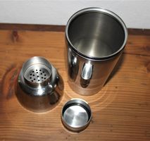 Vintage Edelstahl Cocktail Shaker