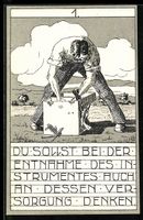 10 AK Serie Die 10 Gebote des Feldmesser