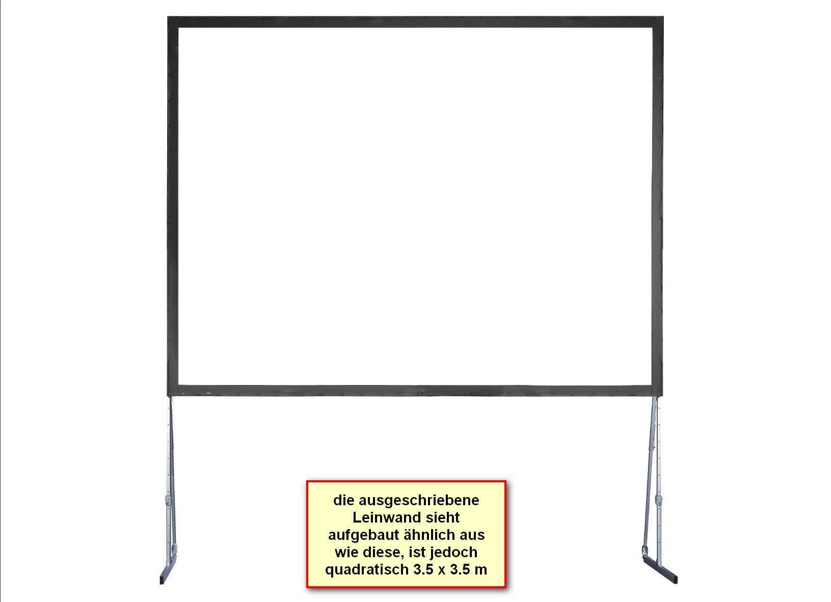 Home Cinema: AV Stumpfl mobile Projektionsleinwand 3.5 x 3.5 Meter – Usato da Niederrohrdorf venduto da Katztatz