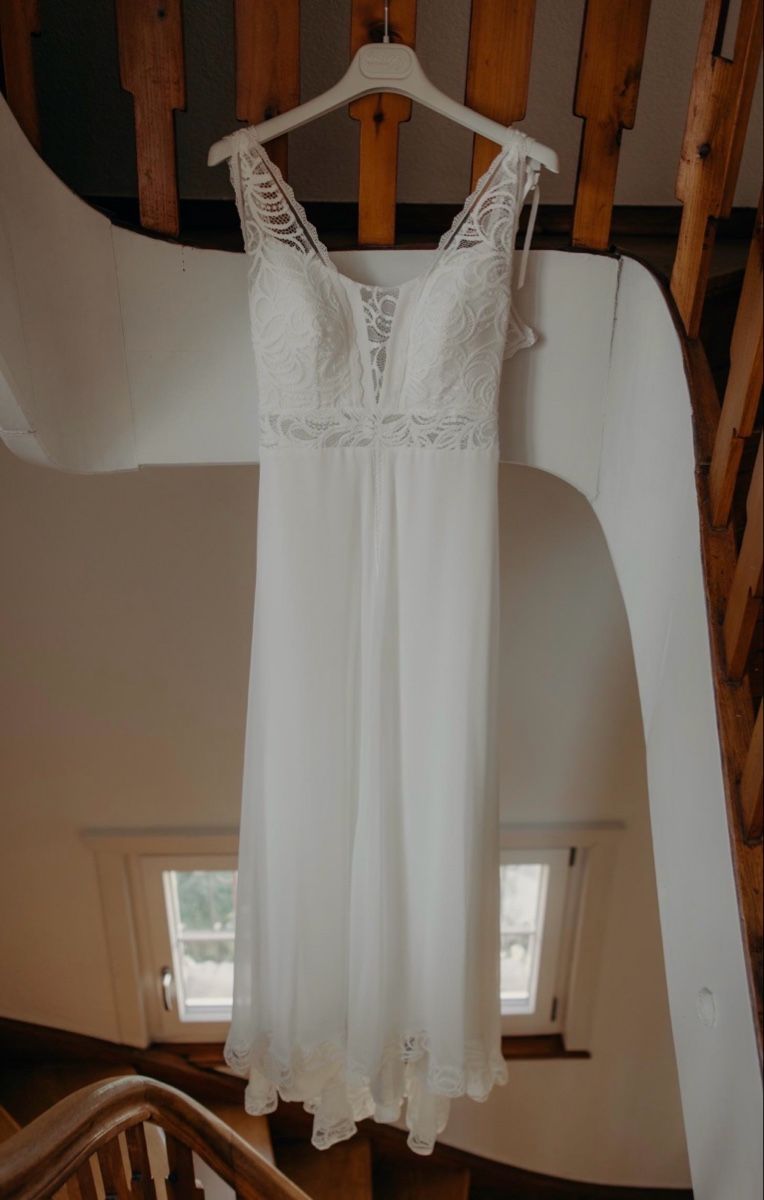 Vestiti: Boho-Brautkleid Rembo Styling (34) – Usato da Olten venduto da ElGergonito