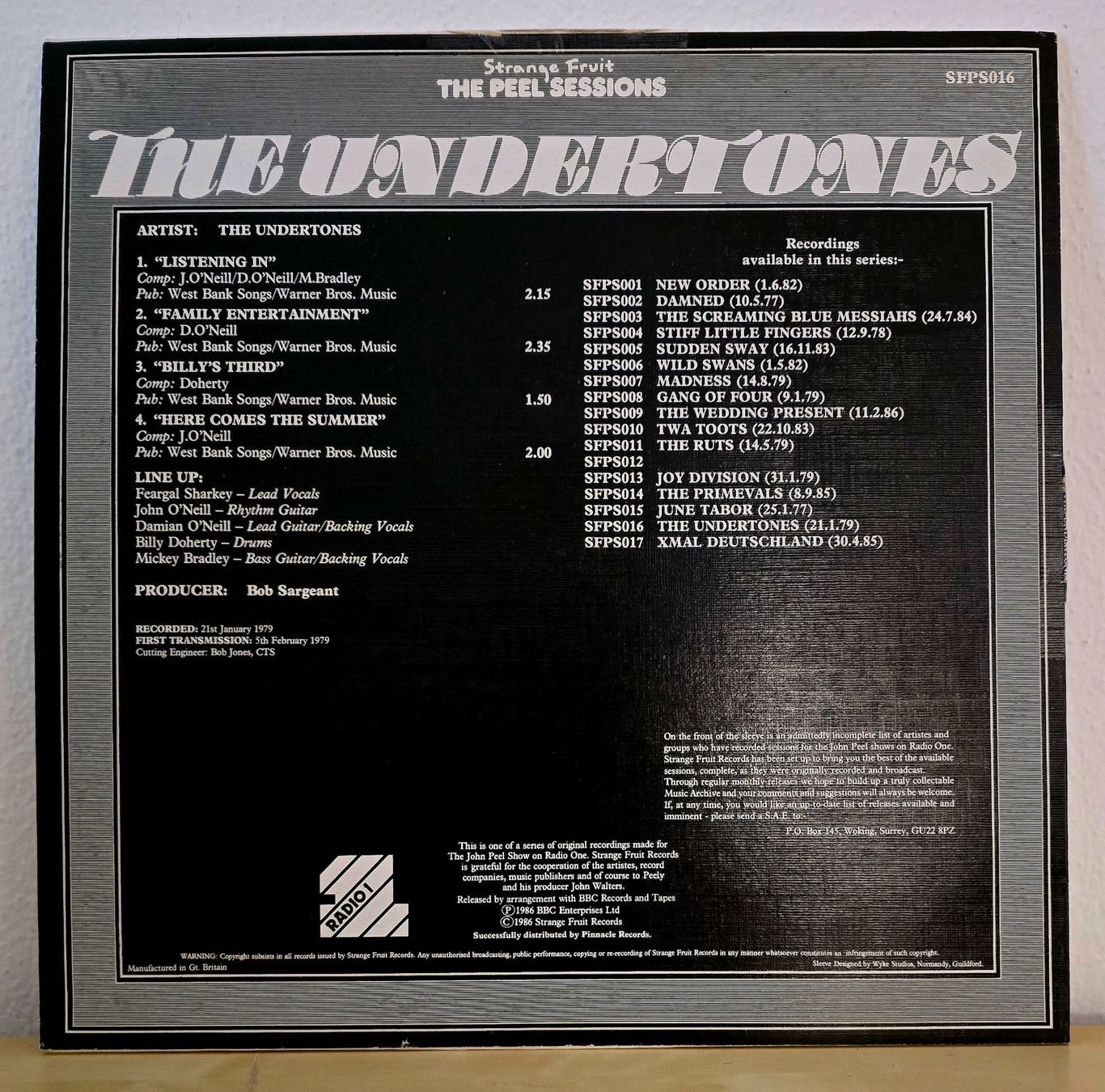 Schallplatten: The Undertones - The Peel Sessions 12" – Gebraucht aus Lugano von mdal 1