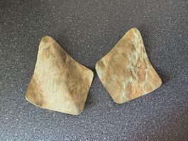 ✨Vintage Clip Ohrringe, gewelltes geometrisches Design