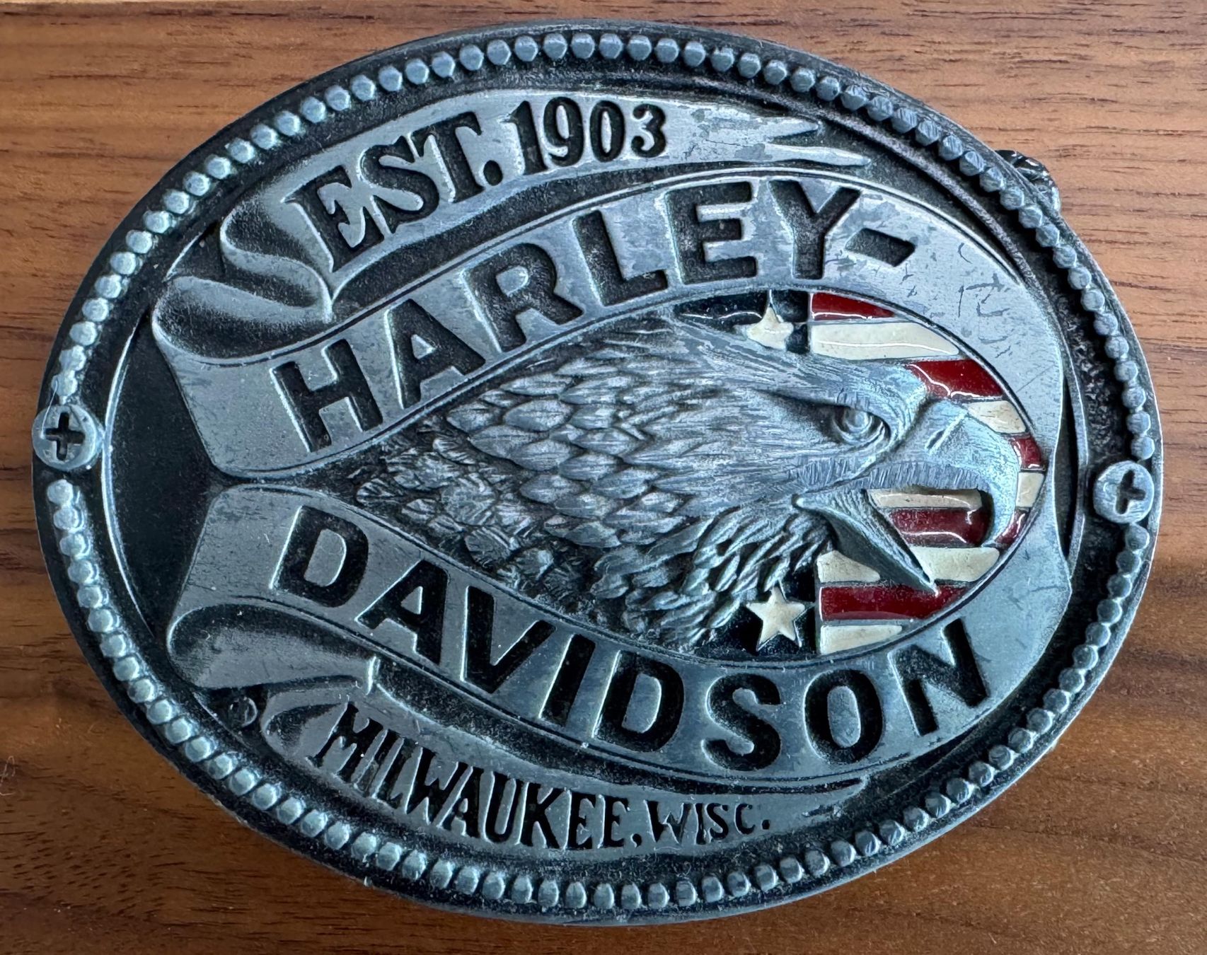Harley-Davidson Fibbie per cinture: Gürtelschnalle Harley-Davidson – Usato da Rupperswil venduto da marcel-scheffler