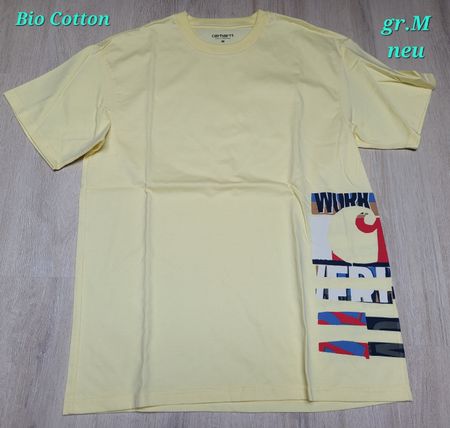 Carhartt T-Shirt, Bio Cotton, Gr. M, Neu, Gelb