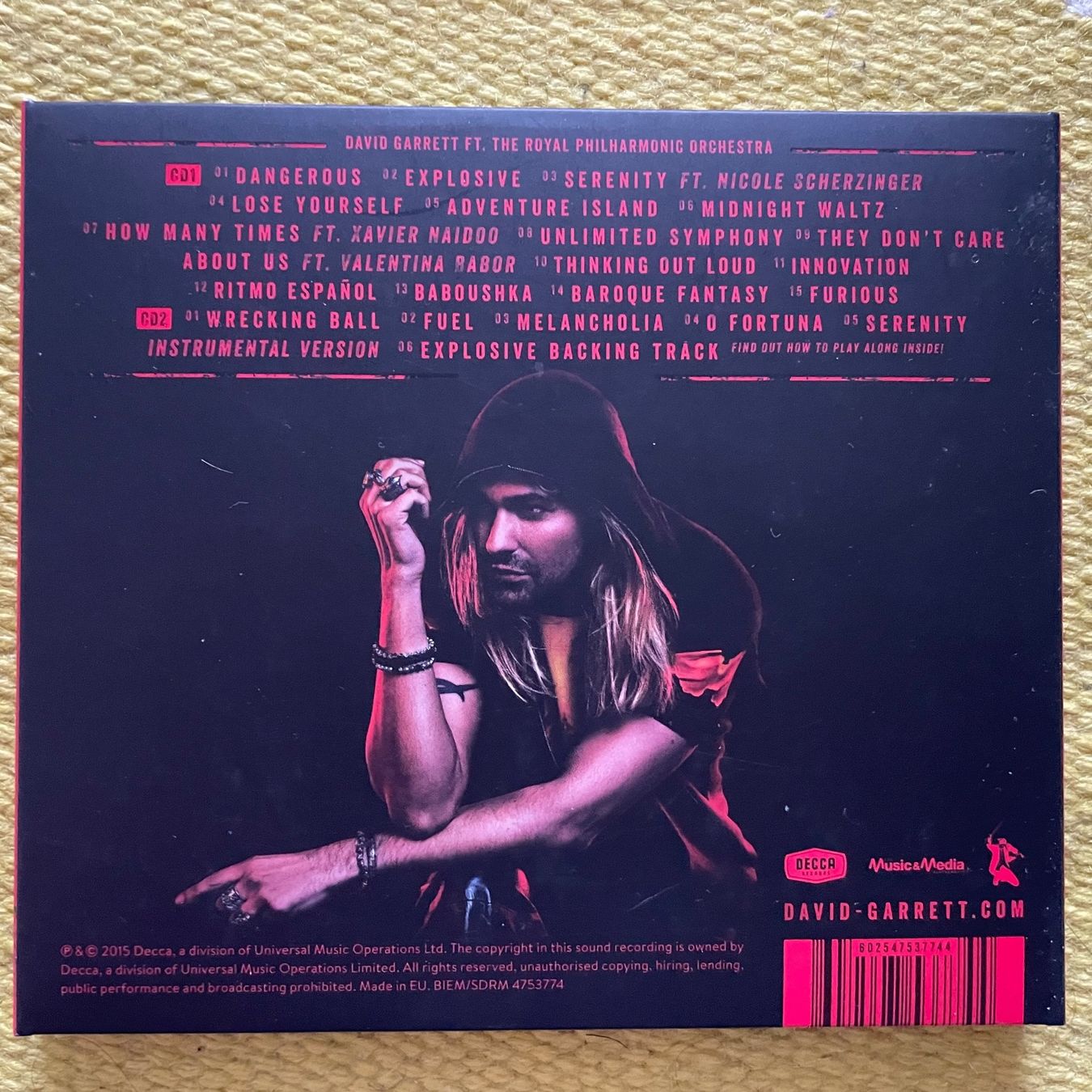 CD: DAVID GARRETT-2CD DELUXE EDITION EXPLOSIVE (DIGIPACK) – Usato da Rorschacherberg venduto da CD-Roli 1