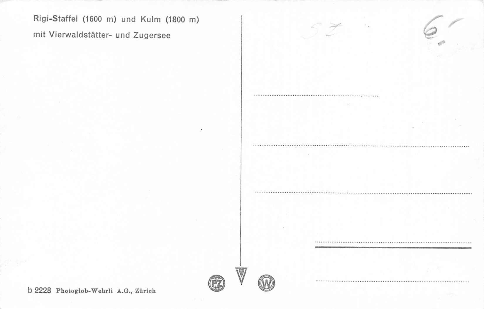 Cartoline postali: Rigi SZ bahn Panorama mit Vierwaldstättersee – Usato da Biasca venduto da Blenio71 1