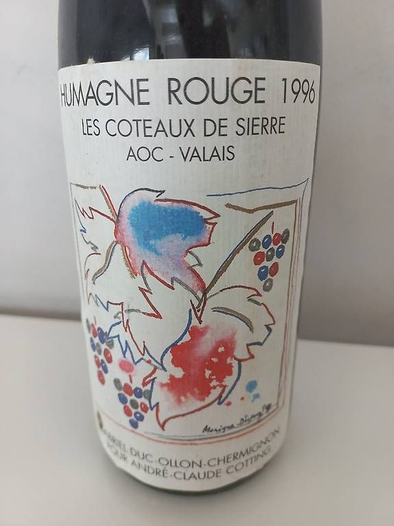 Wein: Vin Humagne Rouge 1996 - 3 bouteilles – Gebraucht aus Ollon VD von Timit 1