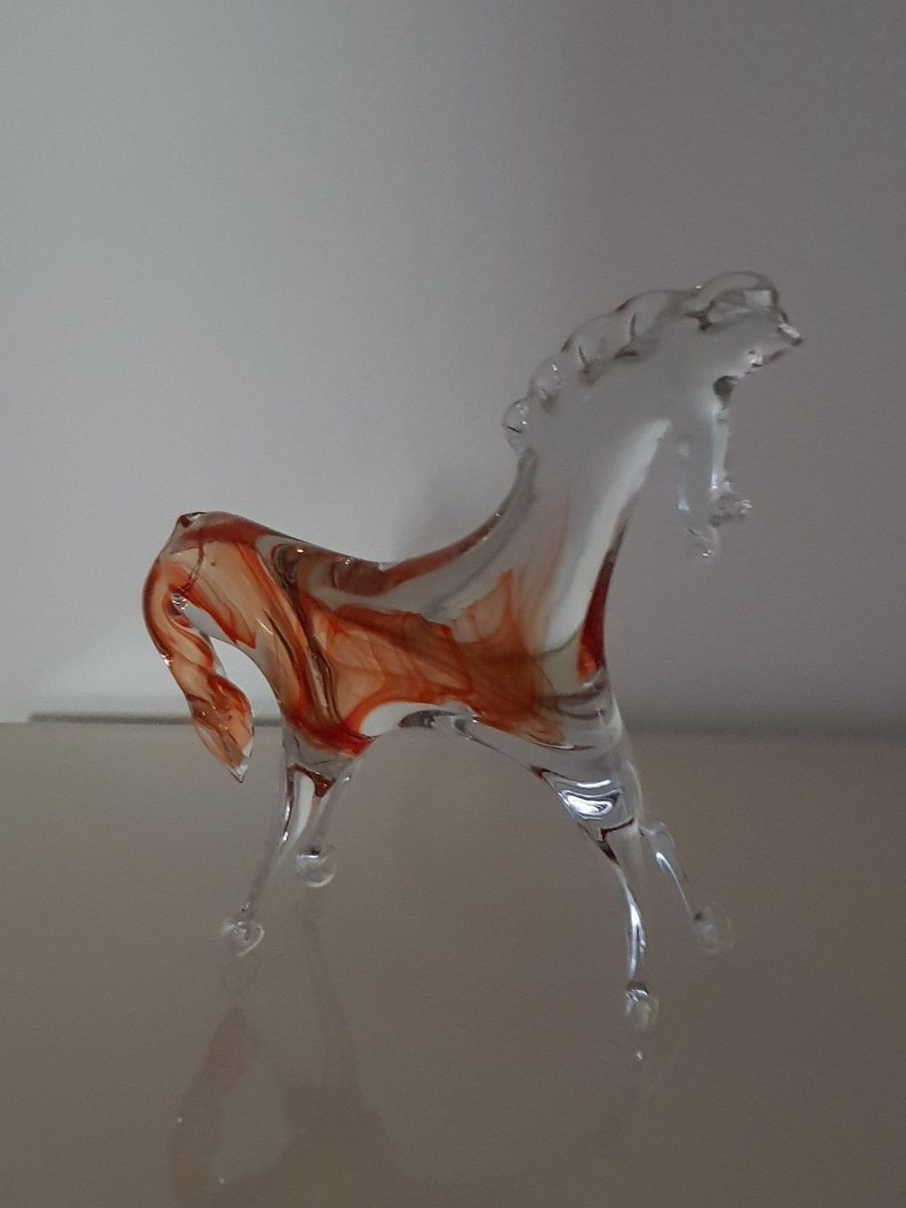 Murano Statuette: Murano Glas Pferdefigur H 12cm/B 14cm – Usato da Turgi venduto da rut_p556 1