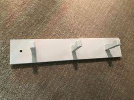 Portemanteau mural patère triple IKEA KUBBIS blanc