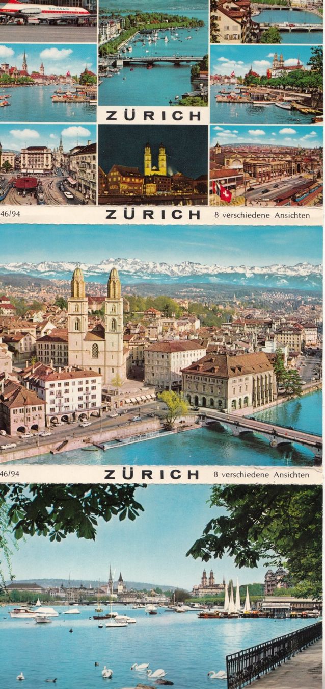 Ansichtskarten: Zürich Leperello ca. 1960 – Gebraucht aus Bürglen TG von StampGraf 3