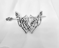Haarnadel Haar Vintage Viking Style Silber