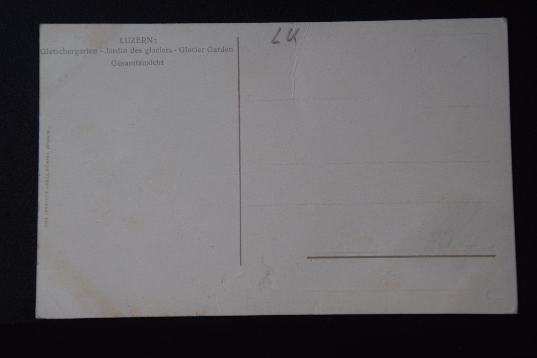 Cartoline postali: AK Luzern, Gletschergarten – Usato da Luzern venduto da CH2018 1