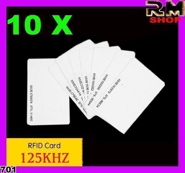 Dischetti: RFID 125KHz Proximity  10 X Card – Nuovo e nell'imballaggio originale da Unterägeri venduto da RmOnline