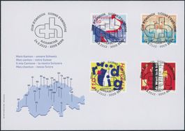 2022 - Kanton - Schweiz - FDC - Ersttag Voll Stempel ET