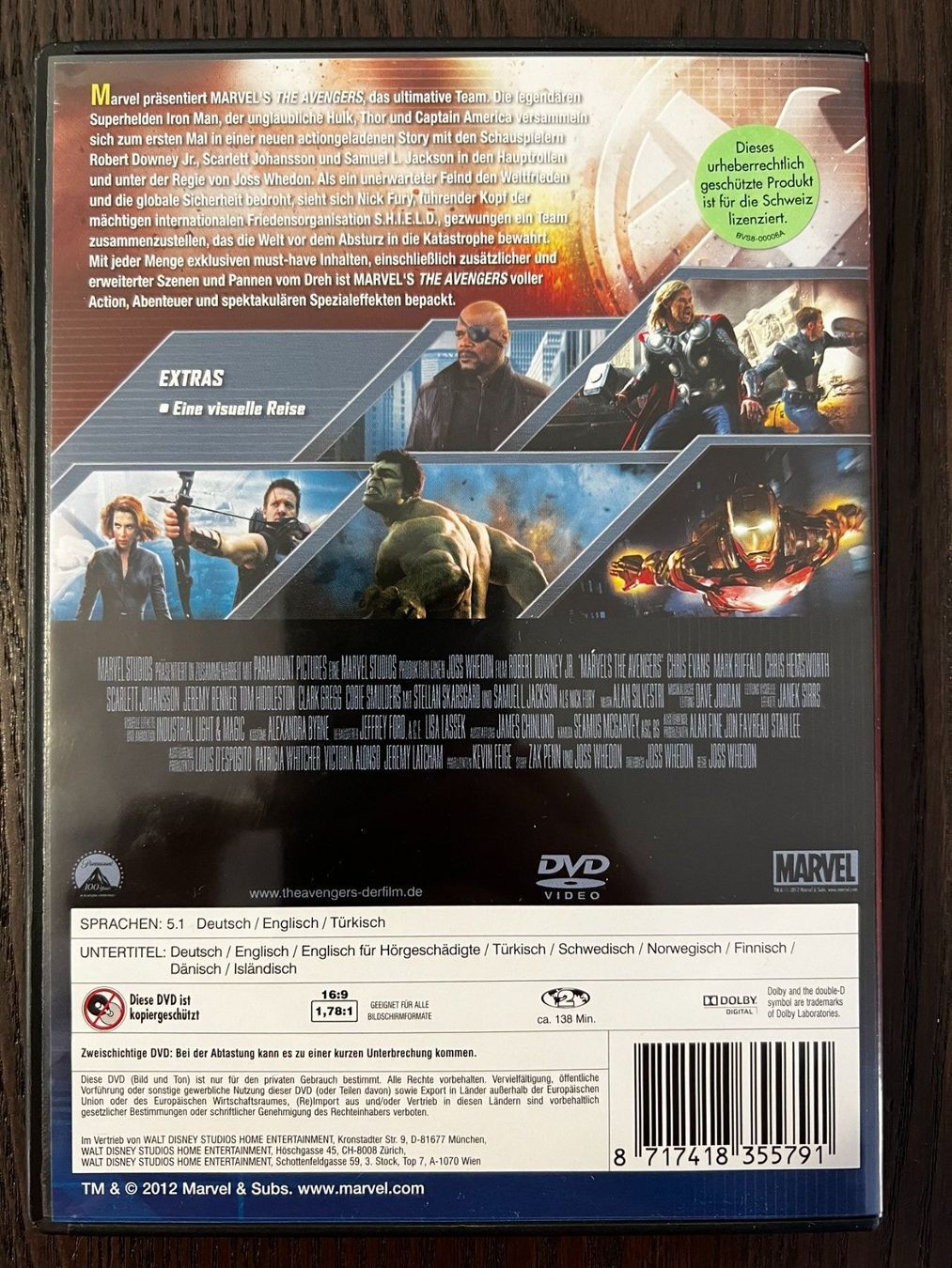 Tutti i DVDs: The Avengers – Usato da Zürich venduto da FilmFreunde 1
