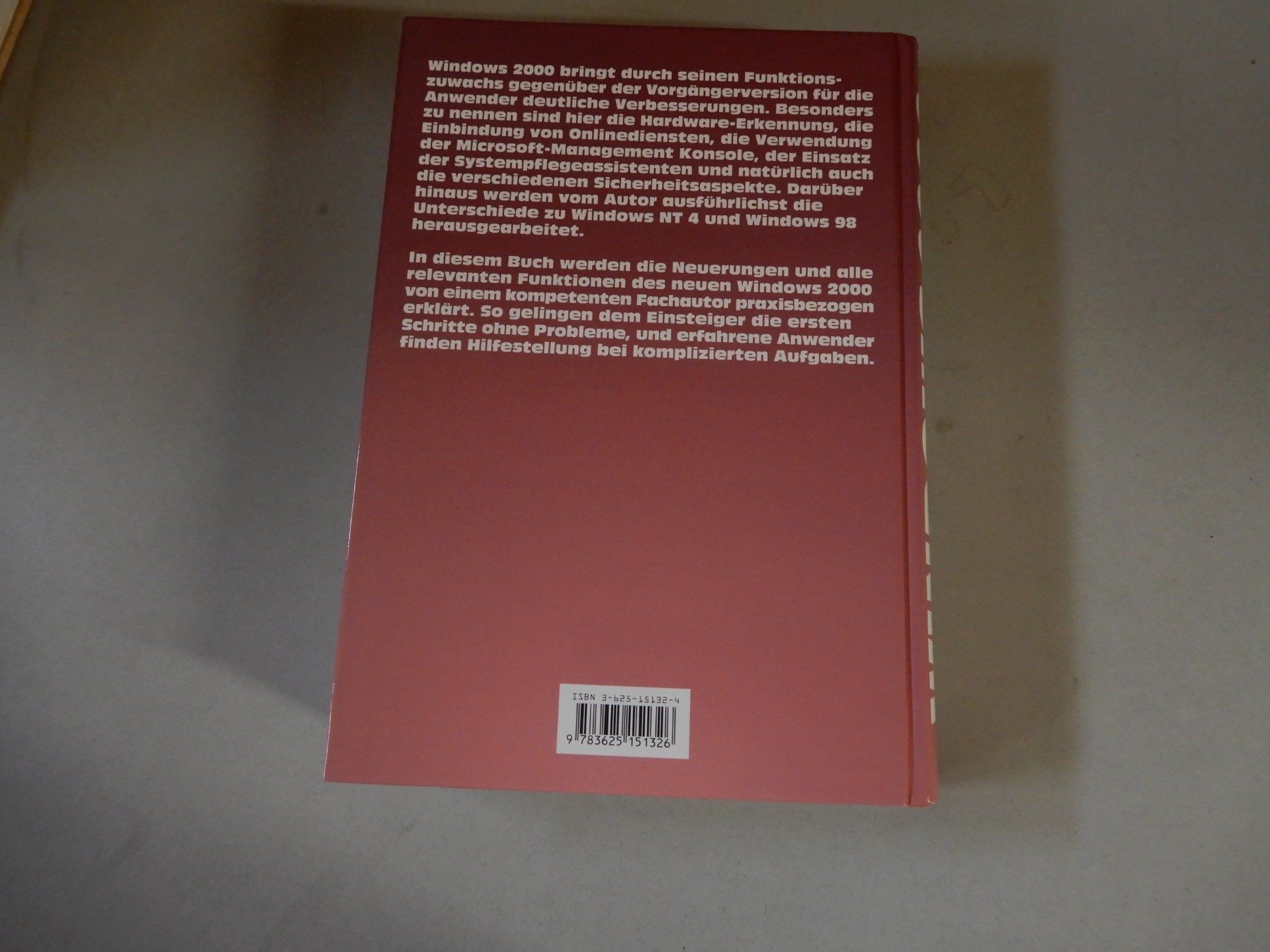 Libri: Windows 2000 - Das Anwenderbuch - Top Zustand – Usato da Erstfeld venduto da Mario_boe0 9