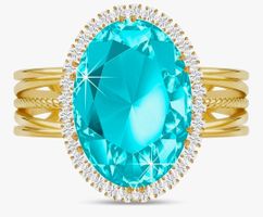 Ring 14k vergoldet