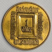 Medaille, Jeton Badefahrt am Stadtbach 1 Taler