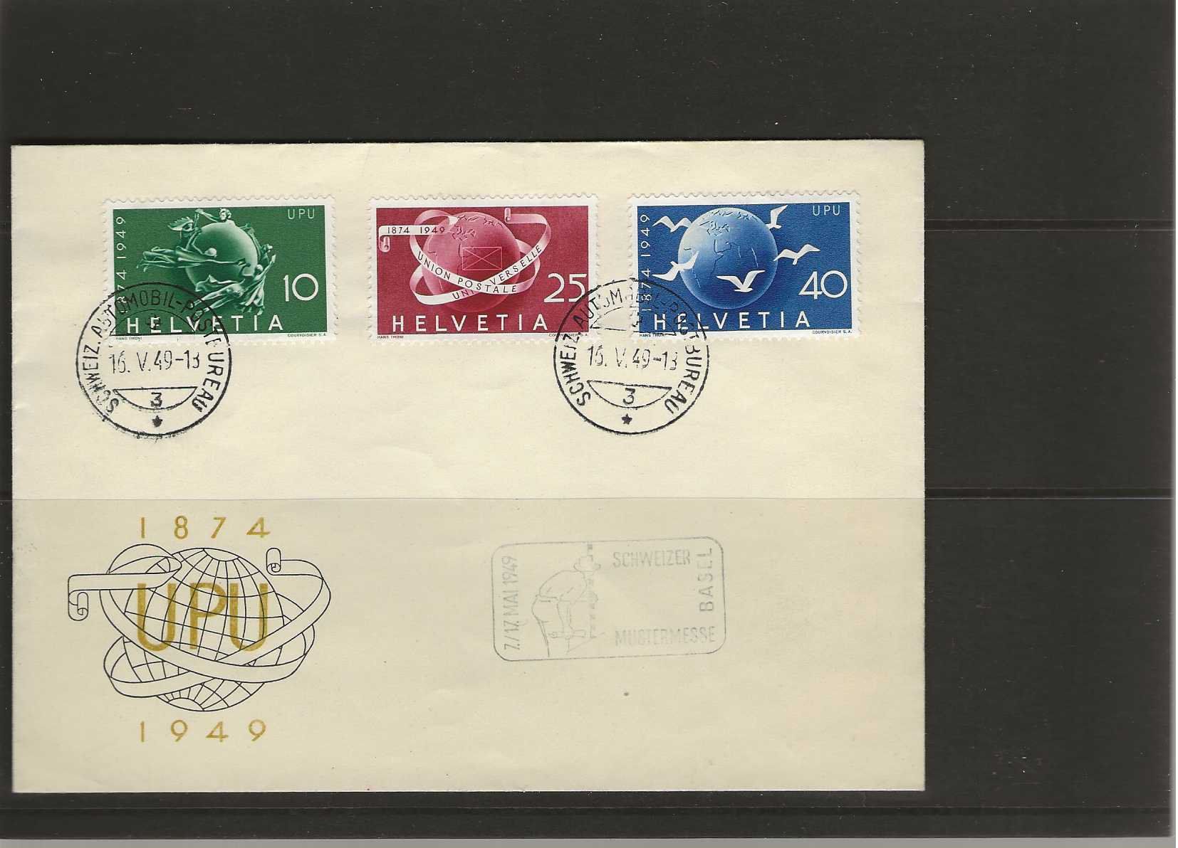 Buste & buste per spedizione: enveloppe Mustermesse Basel 1949 – Usato da Sorvilier venduto da carose01
