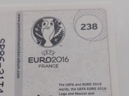 Panini Carte collezionabili: Polen Wappen/Logo Glitzerbild EM 2016 – Usato da Köniz venduto da Toyscollect 1