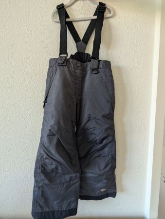 Kinder Lupilu Skihose Schneehose Träger Schwarz / Anthrazit