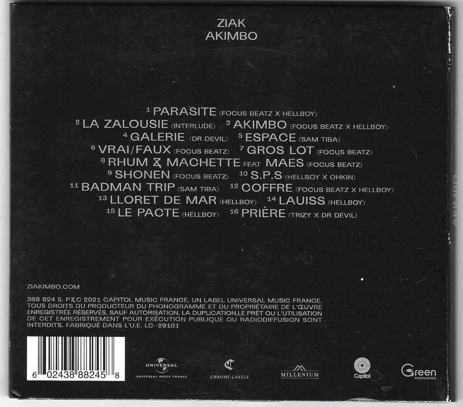 CDs: ZIAK  -  AKIMBO – D'occasion à Bex par Giorgiob 1