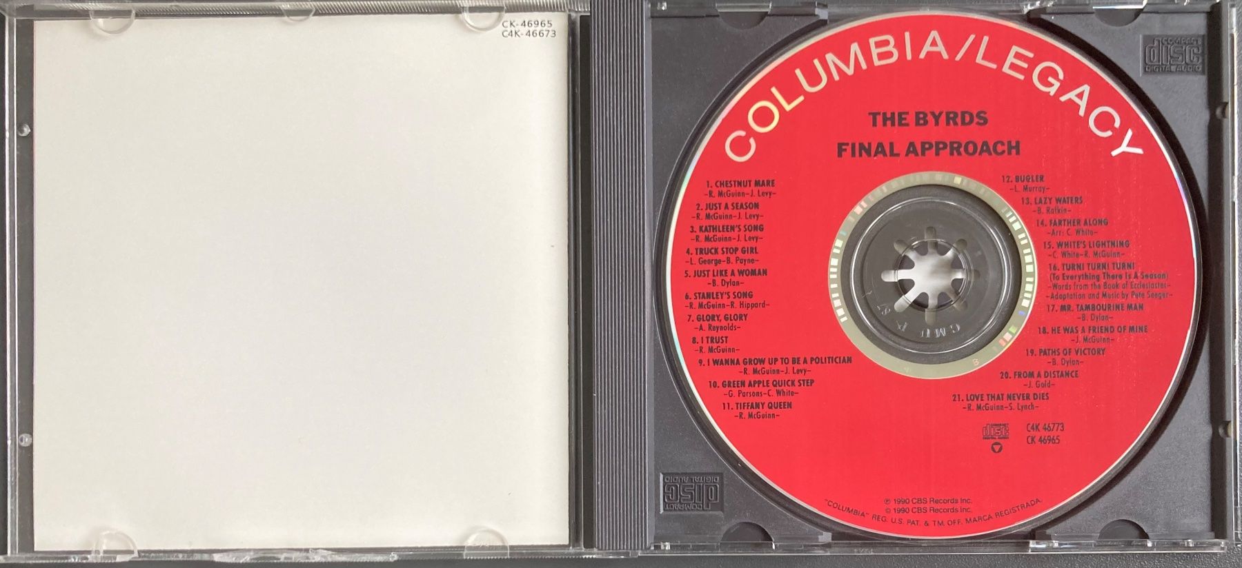CD: THE BYRDS - FINAL APPROACH – Usato da Poliez-Pittet venduto da Newtown-Records 2
