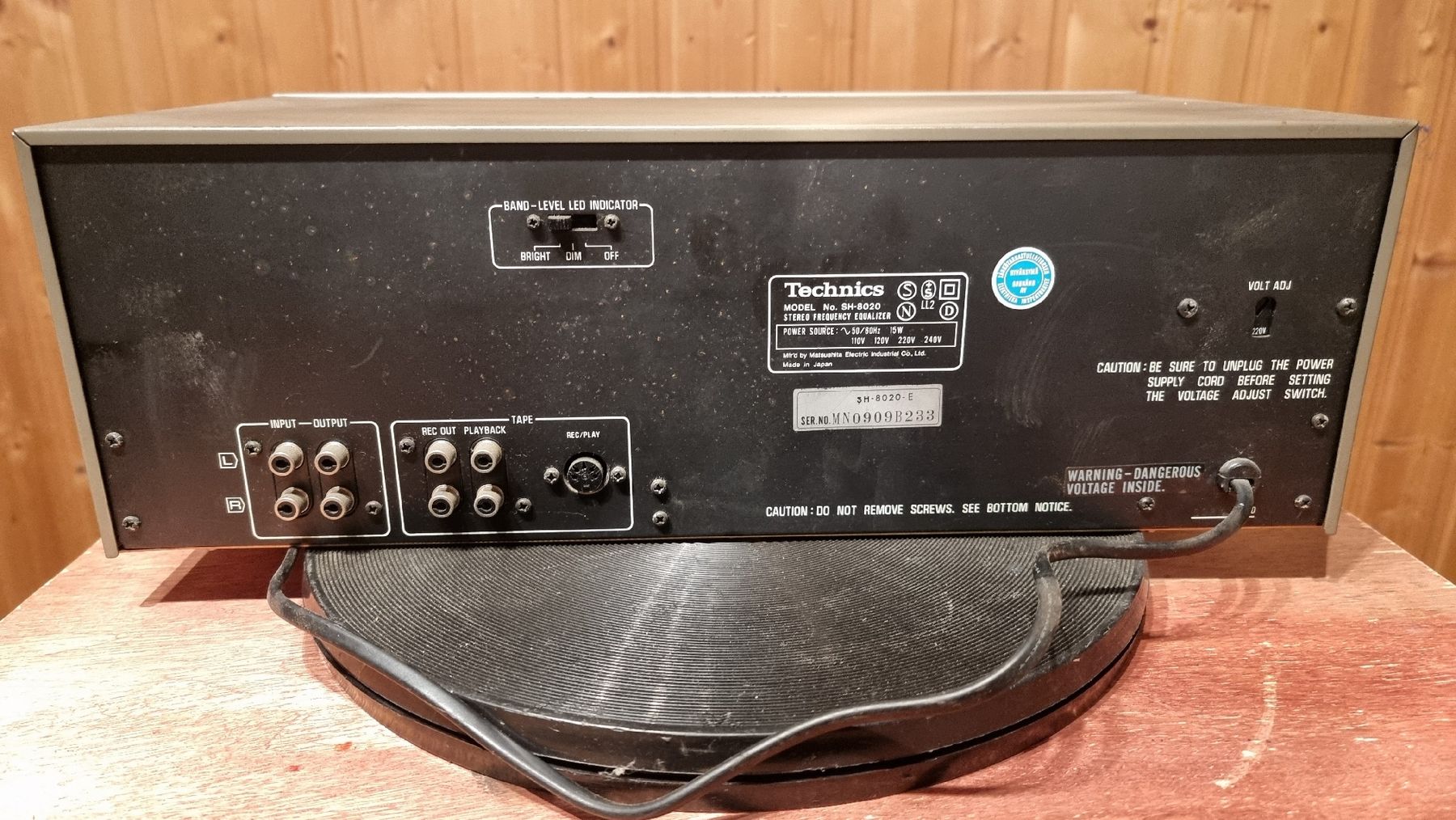 Technics Equalizzatori: Technics Stereo EQ SH-8020, 2×12 Band – Usato da Schöfflisdorf venduto da Silvervintage.CH 3