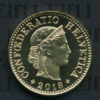 CHF___0.05 2018 stgl * nigelnagelneu! 5 Rappen