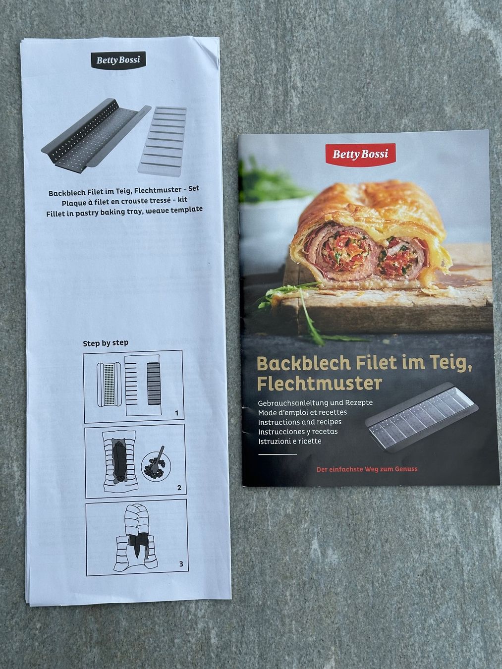 Betty Bossi Teglie da forno: Backblech für Filet im Teig, Flechtmuster – Nuovo e nell'imballaggio originale da Obstalden venduto da Porco13 3