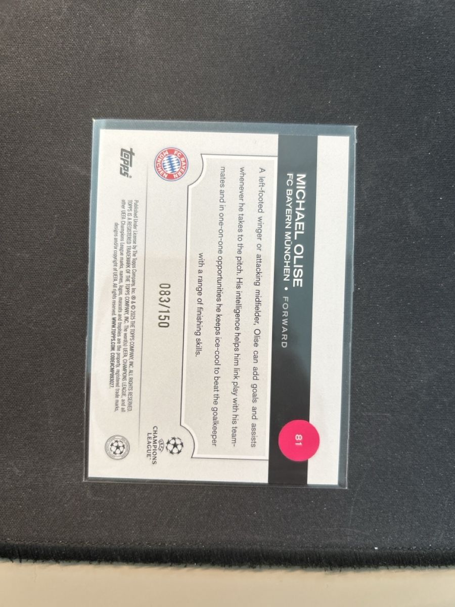 Topps Carte collezionabili: Topps flagship UCC Michael Olise /150  – Usato da Greppen venduto da hcv_cc2r 1