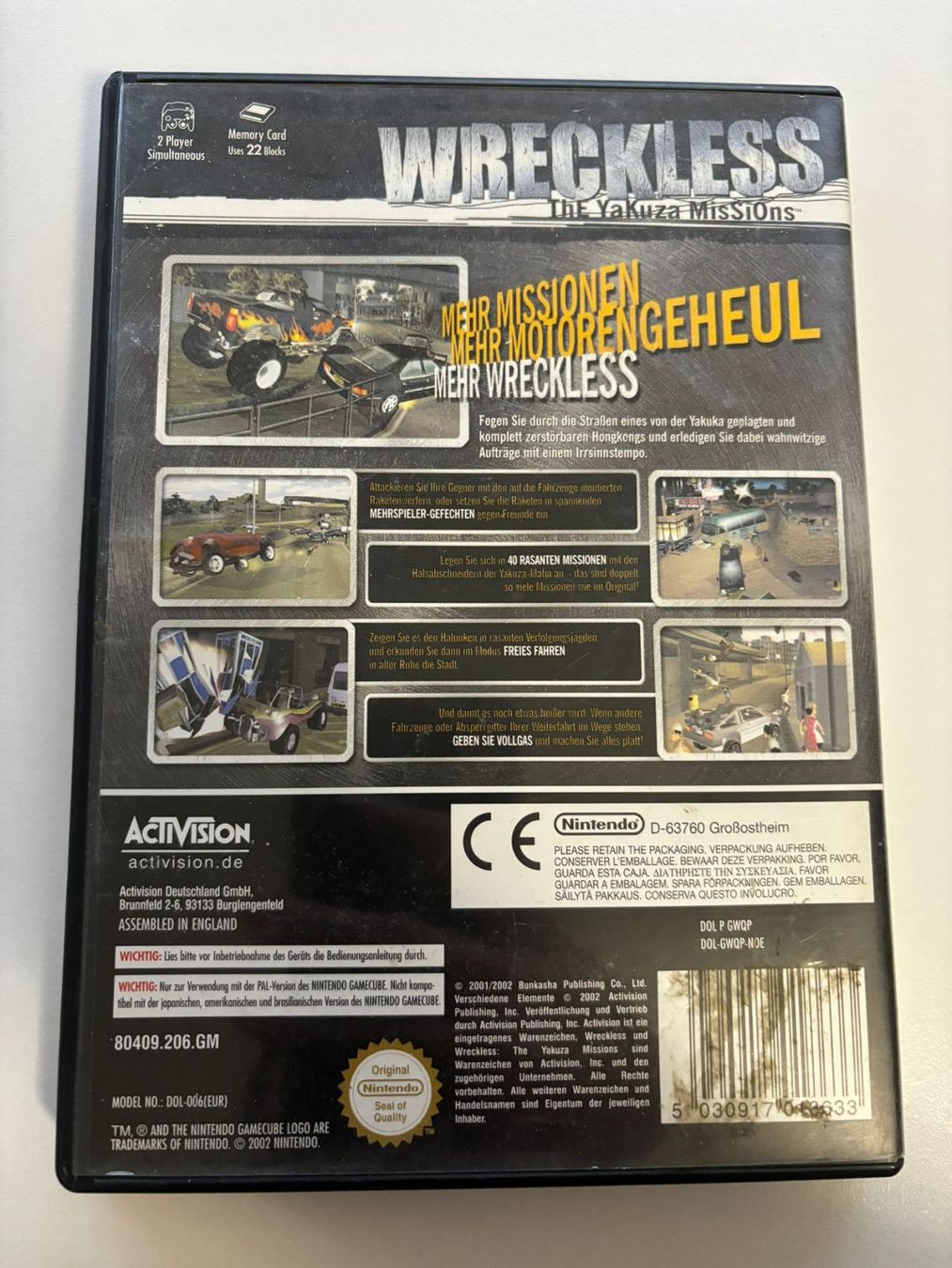 Giochi: Wreckless - The Yakuza Missions (Gamecube) – Usato da Herisau venduto da Seyashop1 2