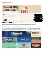 2 Tickets Hofkino 28.Juni.26