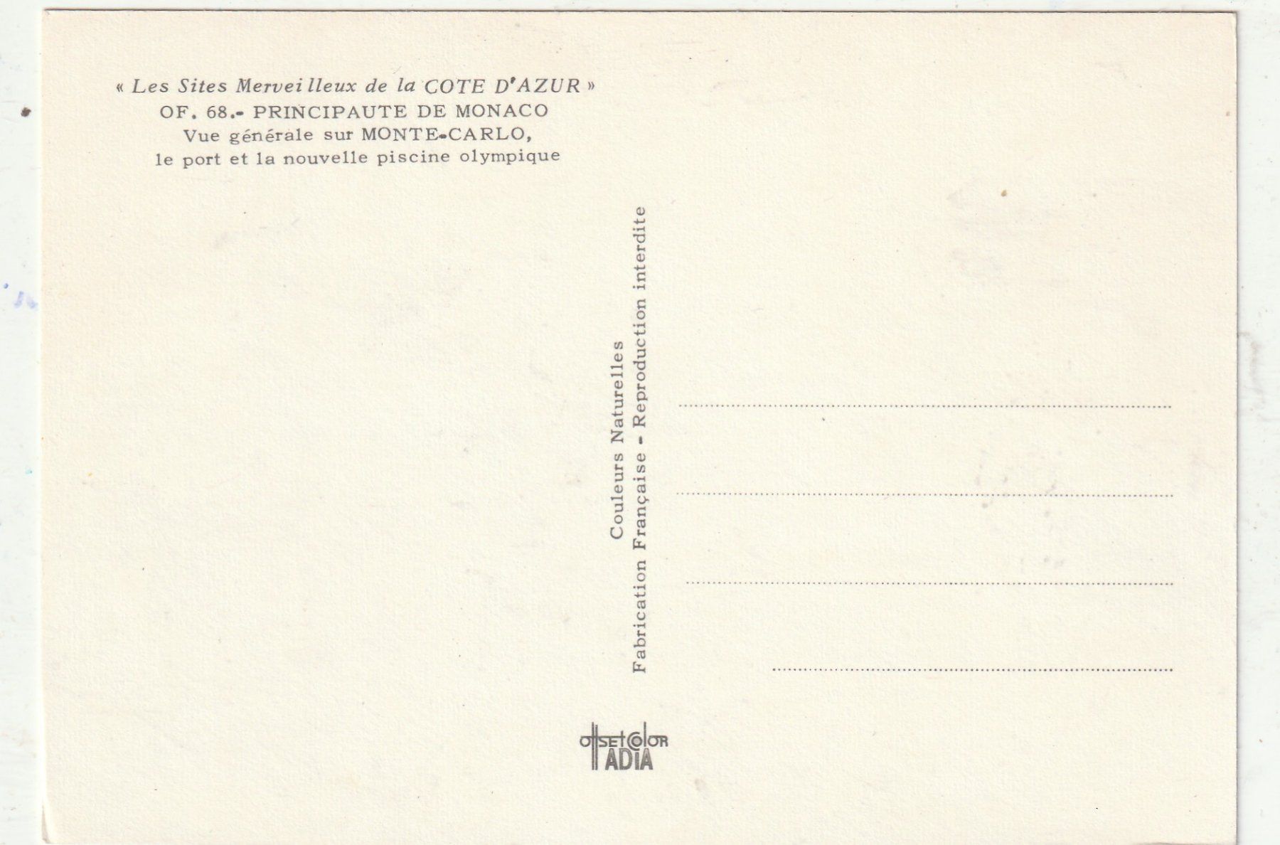 Cartoline postali: Cote d'Azur – Usato da Lumbrein venduto da made02 1