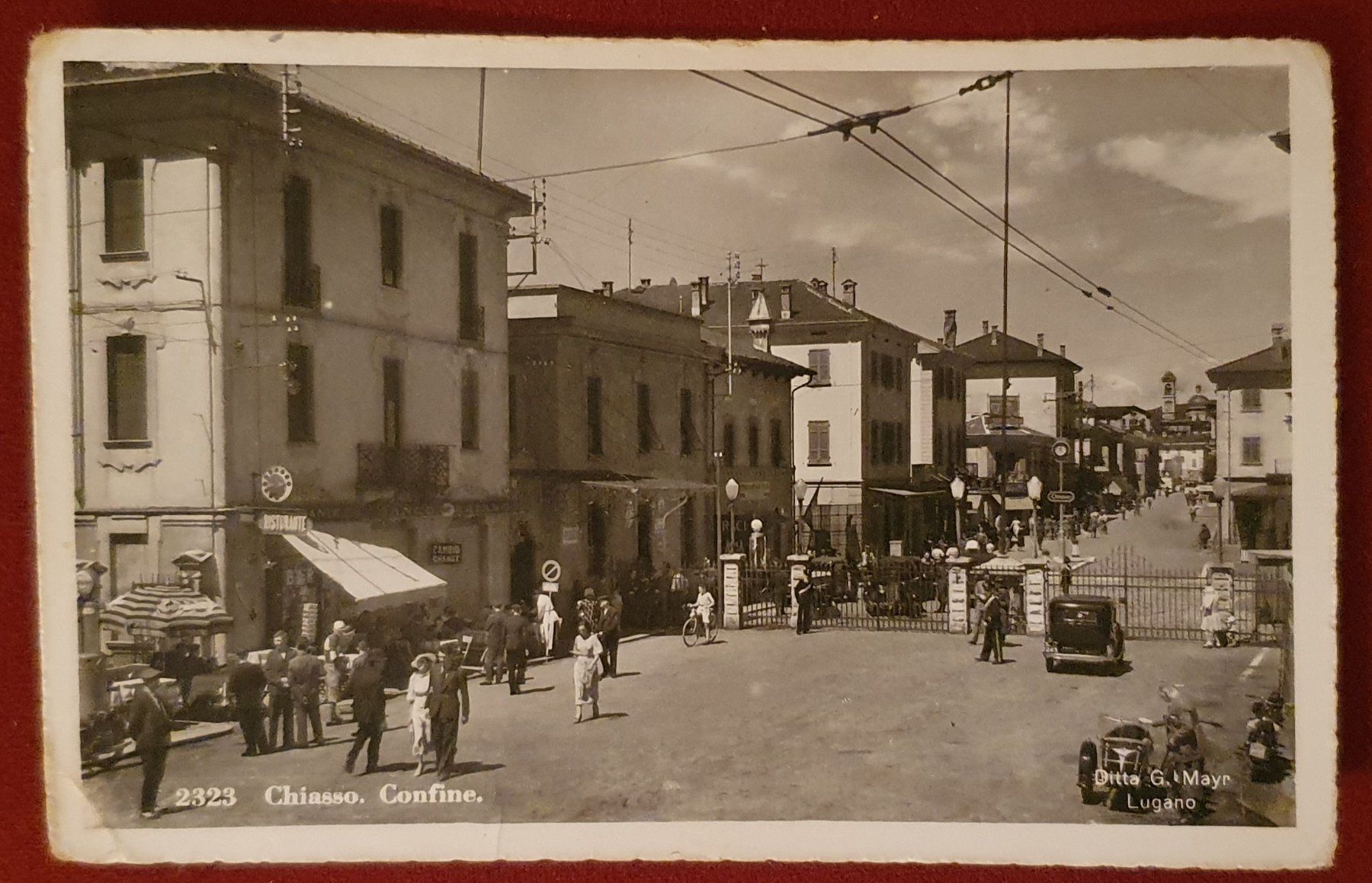 Cartoline postali: Chiasso 1947 - Confine – Usato da Kreuzlingen venduto da Rschweiz1