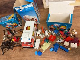 Playmobil Konvolut: Krankenwagen & viel Zubehör! Vintage!
